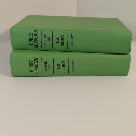 Hurry Sundown by K.B. Gilden, Volumes 1 and 2, Copyright 1964, Bright Green - Picture 1 of 9